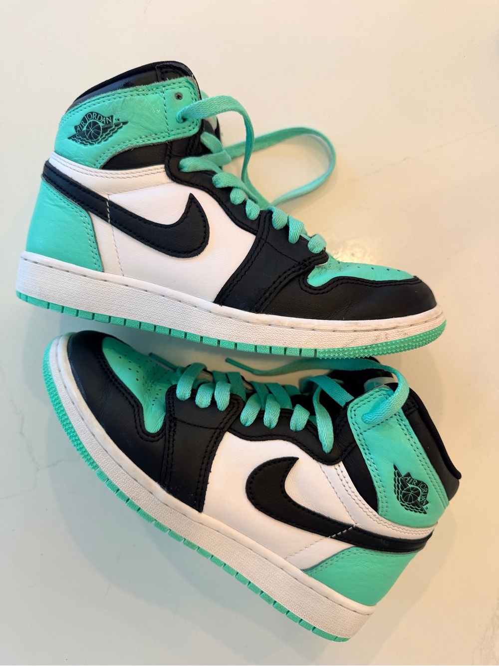 Jordan Kids High-Top Sneakers - Mint/Black/White